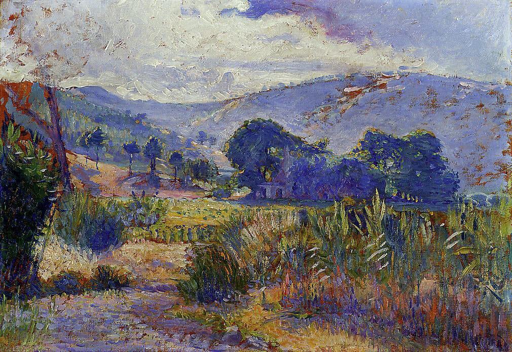 Henri Edmond Cross Cabasson Landscape (study) - Hand Painted Oil Painting