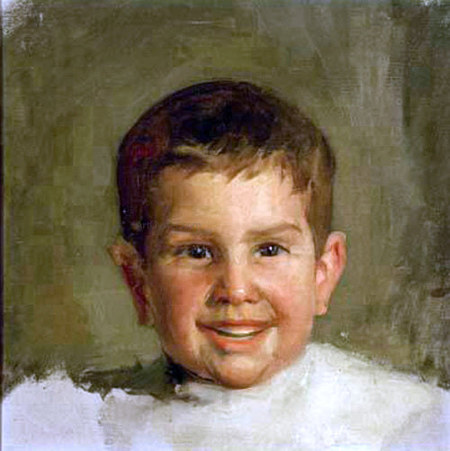 Luis Menendez Pidal Cabeza de nino - Hand Painted Oil Painting