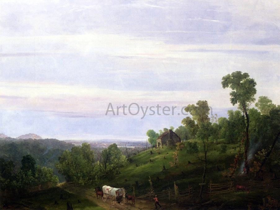 William Louis Sonntag Cabin in the Woods - Hand Painted Oil Painting