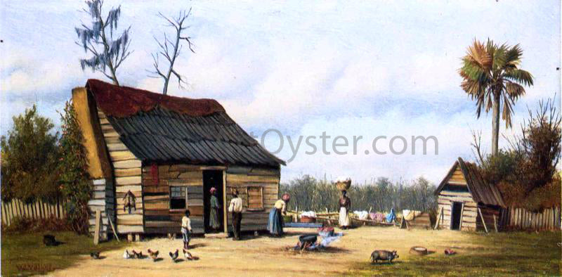 William Aiken Walker Cabin Scene - Hand Painted Oil Painting