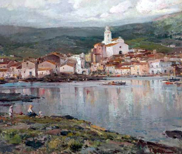 Eliseo Meifren I Roig Cadaques - Hand Painted Oil Painting