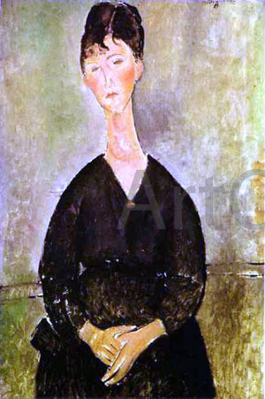  Amedeo Modigliani Cafe Singer - Hand Painted Oil Painting