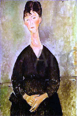 Amedeo Modigliani Cafe Singer - Hand Painted Oil Painting