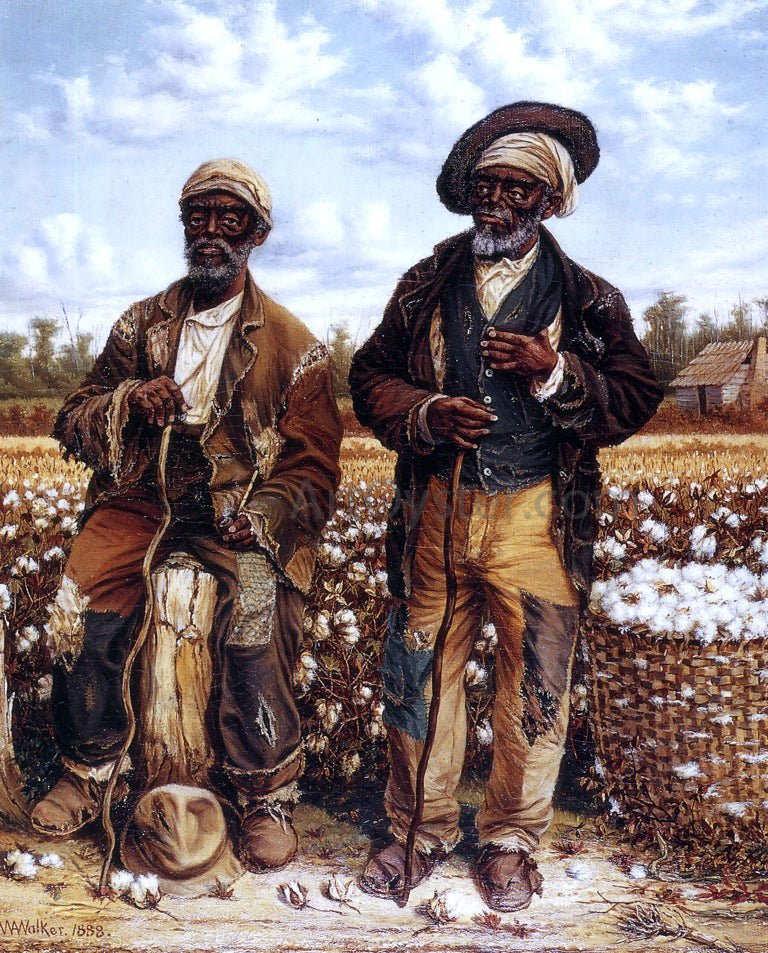 William Aiken Walker Calhoun's Slaves - Hand Painted Oil Painting