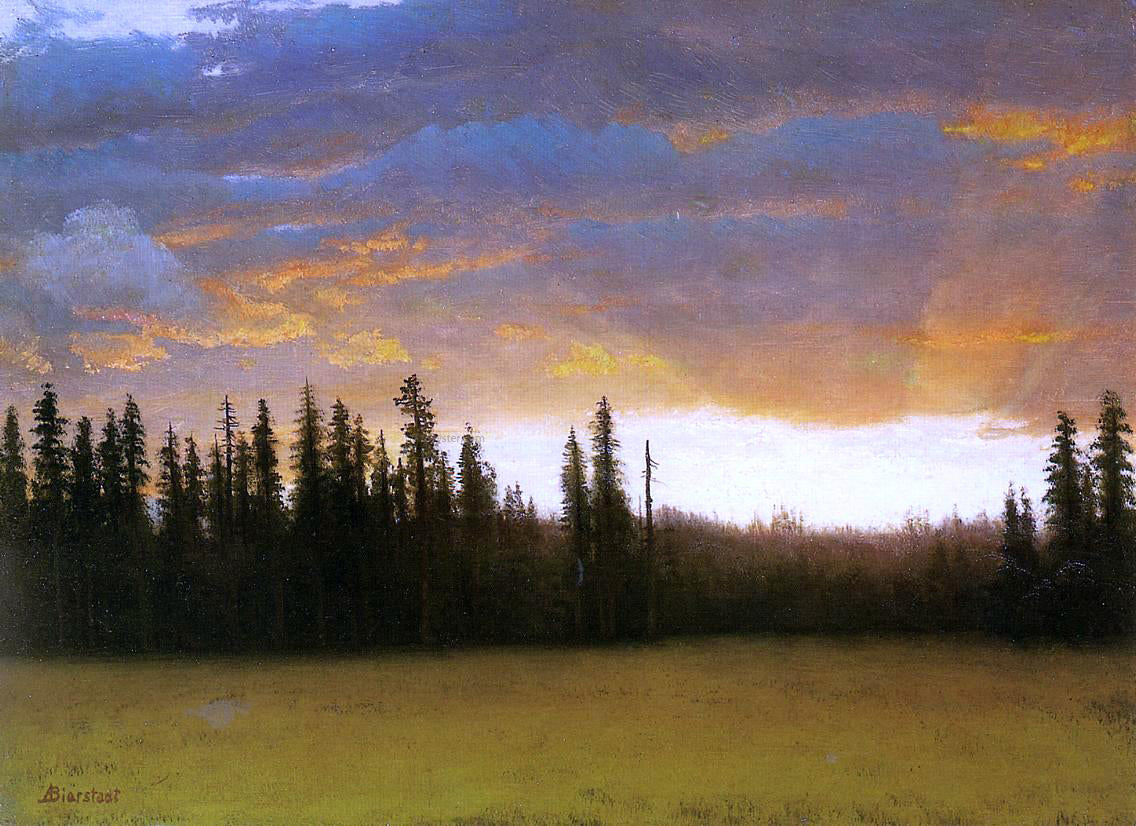 Albert Bierstadt California Sunset - Hand Painted Oil Painting