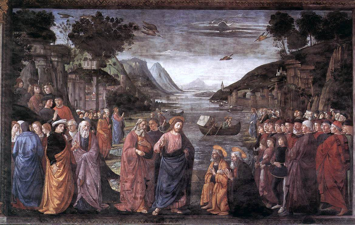  Domenico Ghirlandaio Calling of the First Apostles - Hand Painted Oil Painting