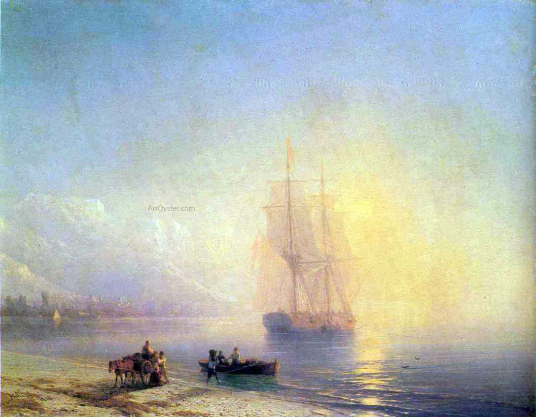 Ivan Constantinovich Aivazovsky Calm Sea - Hand Painted Oil Painting