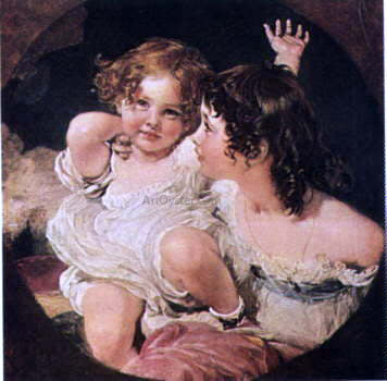 Sir Thomas Lawrence Calmady Children - Hand Painted Oil Painting