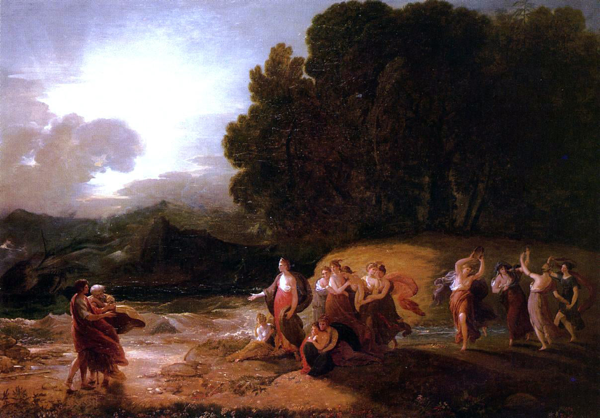  Benjamin West Calypso's Reception of Telemachus and Me - Hand Painted Oil Painting
