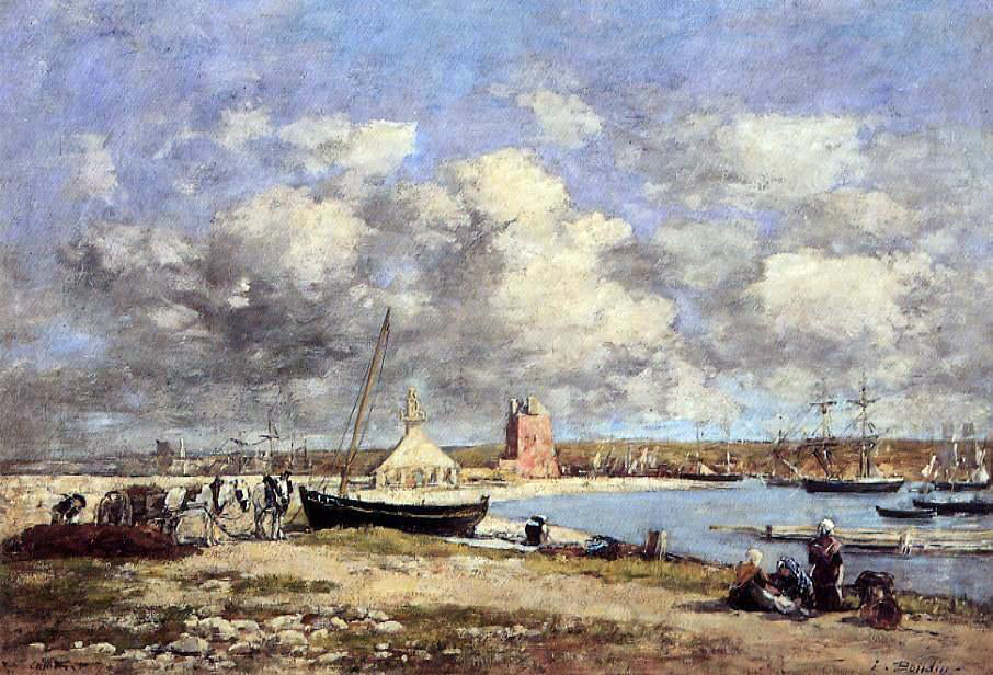 Eugene-Louis Boudin Camaret - Hand Painted Oil Painting