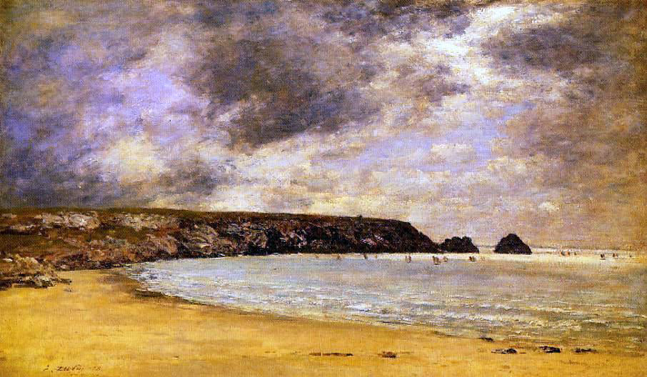 Eugene-Louis Boudin Camaret, the Bay - Hand Painted Oil Painting