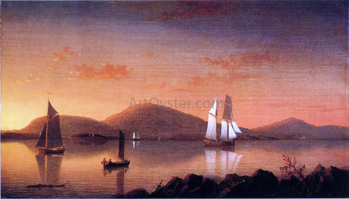 Fitz Hugh Lane Camden from the Graves - Hand Painted Oil Painting