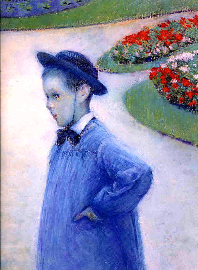 Gustave Caillebotte Camille Daurelle in the Park at Yerres - Hand Painted Oil Painting