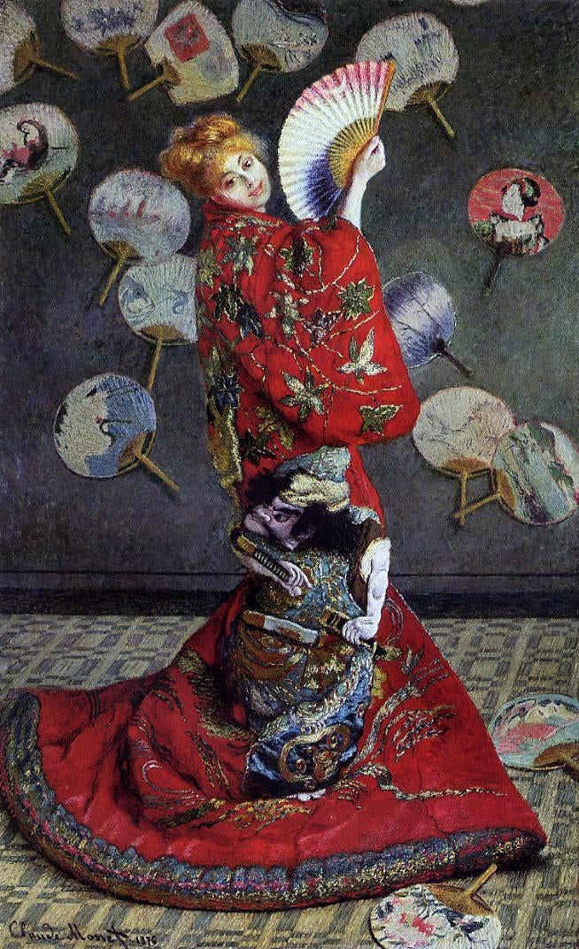 Claude Oscar Monet Camille Monet in Japanese Costume - Hand Painted Oil Painting