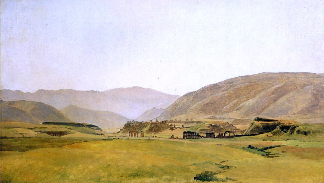 Johann Martin Von Rohden Campagna Landscape - Hand Painted Oil Painting