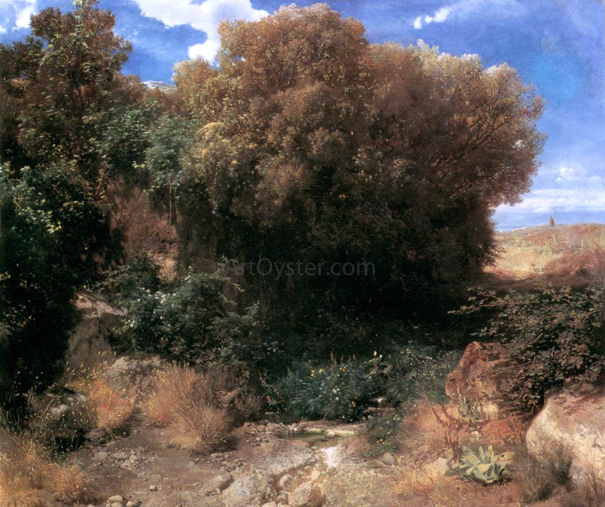 Arnold Bocklin Campagna Landscape - Hand Painted Oil Painting