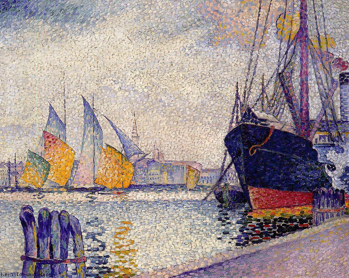 Henri Edmond Cross Canal de la Guidecca, Venice - Hand Painted Oil Painting