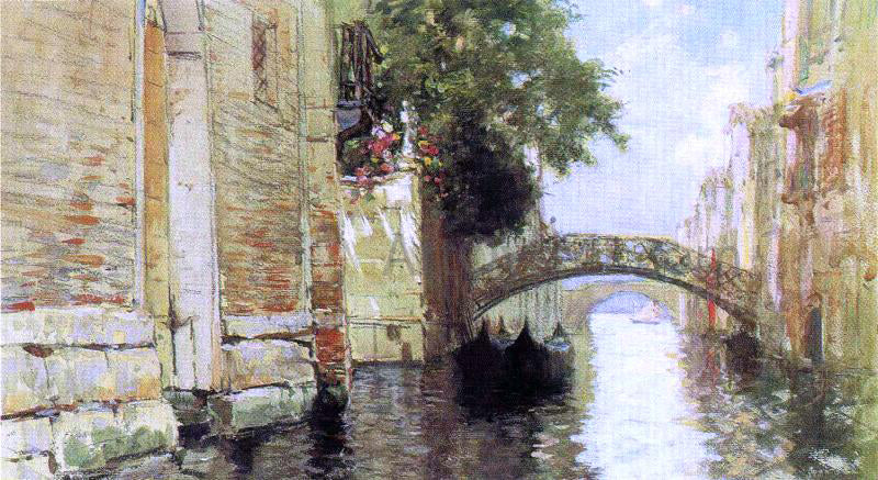 Francis Hopkinson Smith Canal in Venice - Hand Painted Oil Painting
