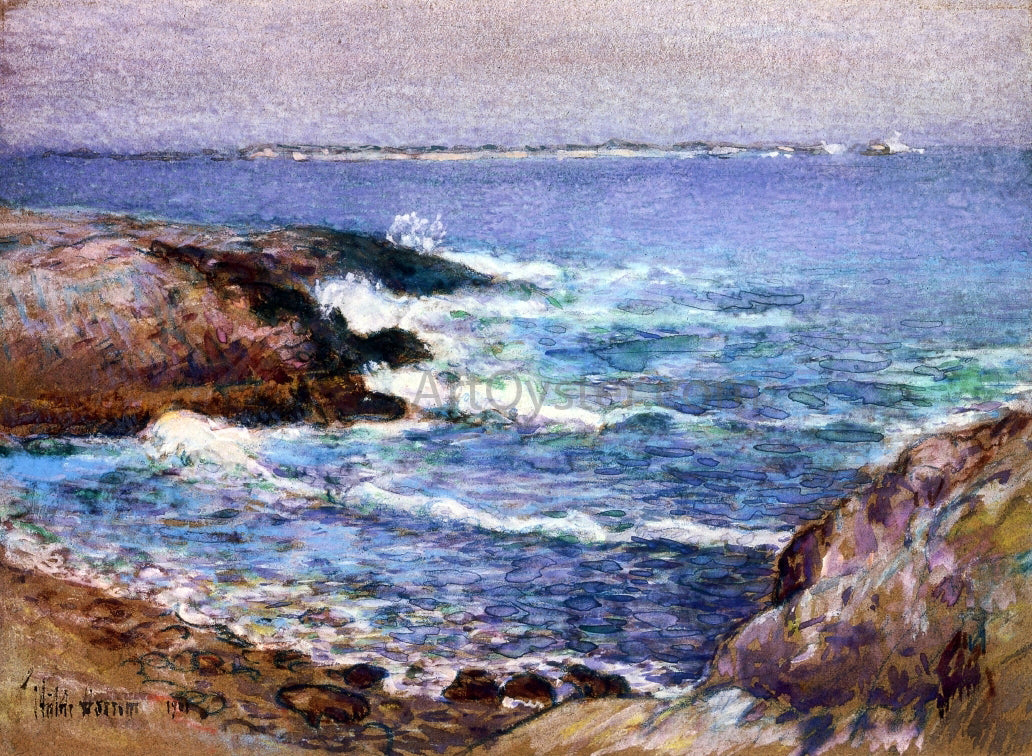 Frederick Childe Hassam Cannon Beach, Oregon - Hand Painted Oil Painting