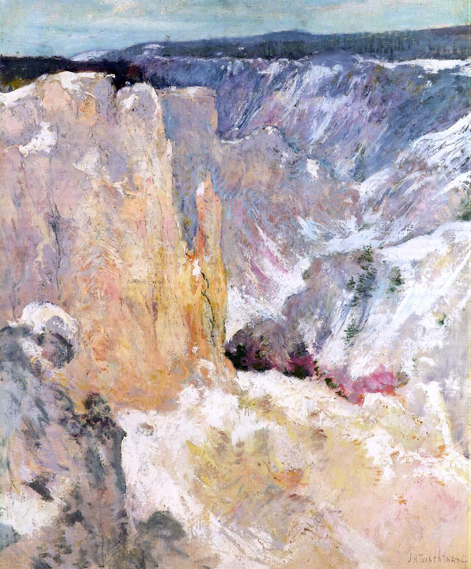 John Twachtman Canyon in the Yellowstone - Hand Painted Oil Painting