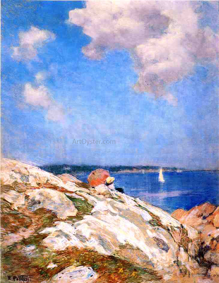Edward Potthast Cape Ann Coast - Hand Painted Oil Painting