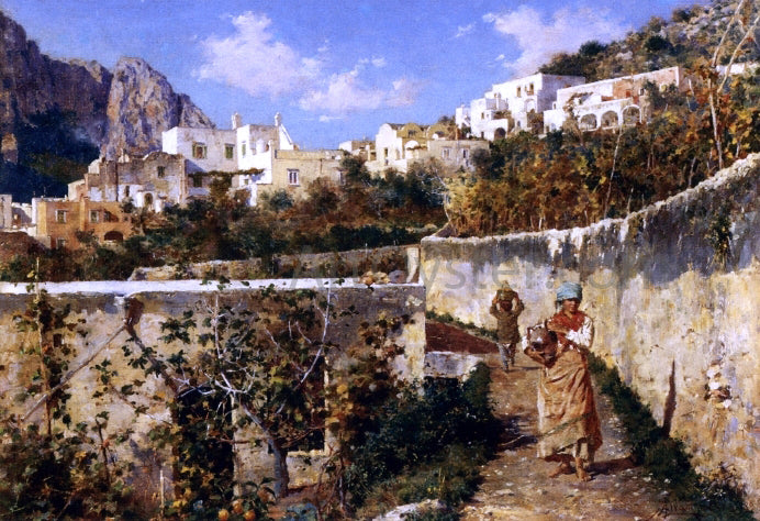  Augusto Lovatti Capri - Hand Painted Oil Painting