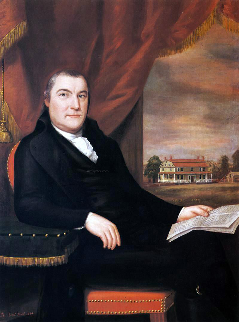 Ralph Earl Captain Elijah Dewey - Hand Painted Oil Painting