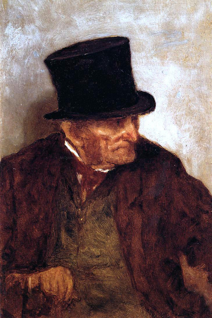 Eastman Johnson Captain Nathan H. Manter - Hand Painted Oil Painting