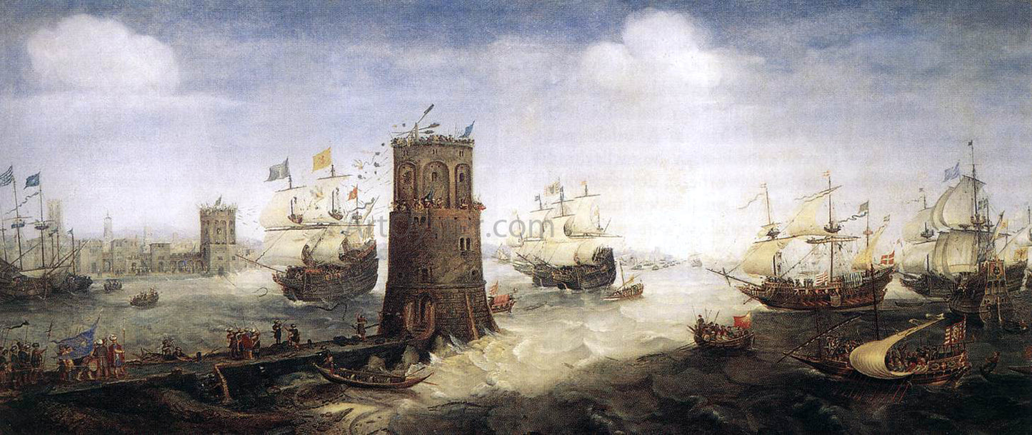 Cornelis Claesz Van Wieringen Capture of Damiate - Hand Painted Oil Painting