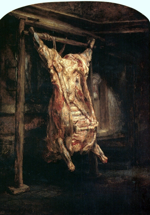 Rembrandt Van Rijn Carcass of Beef - Hand Painted Oil Painting
