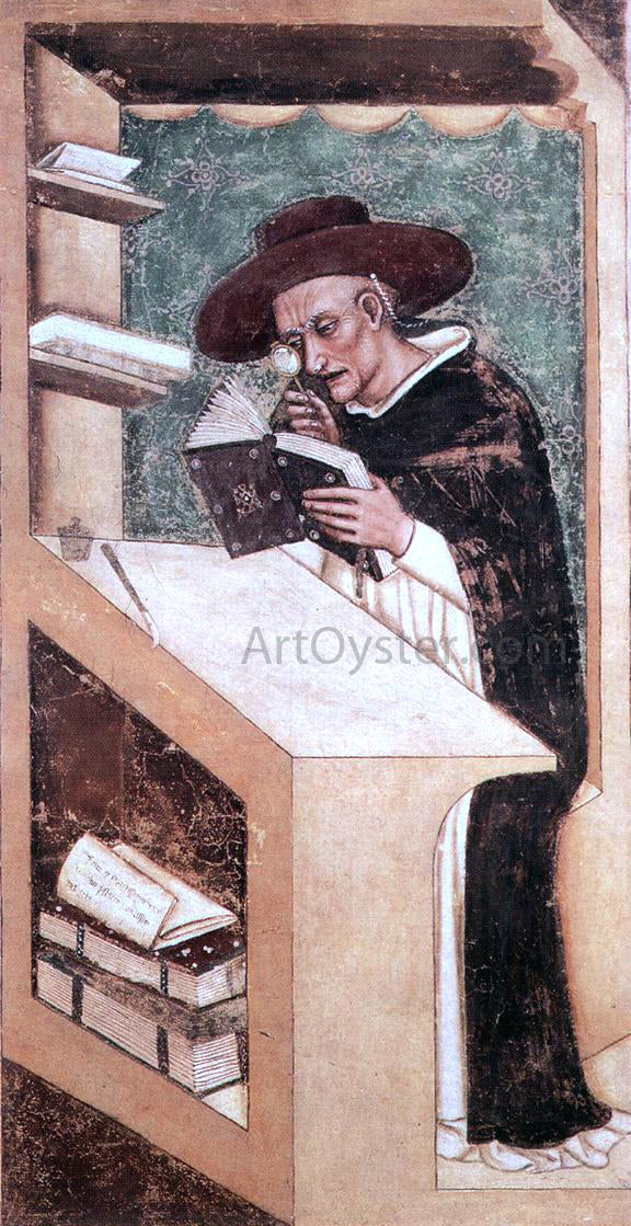 Tommaso Da Modena Cardinal Nicholas of Rouen - Hand Painted Oil Painting