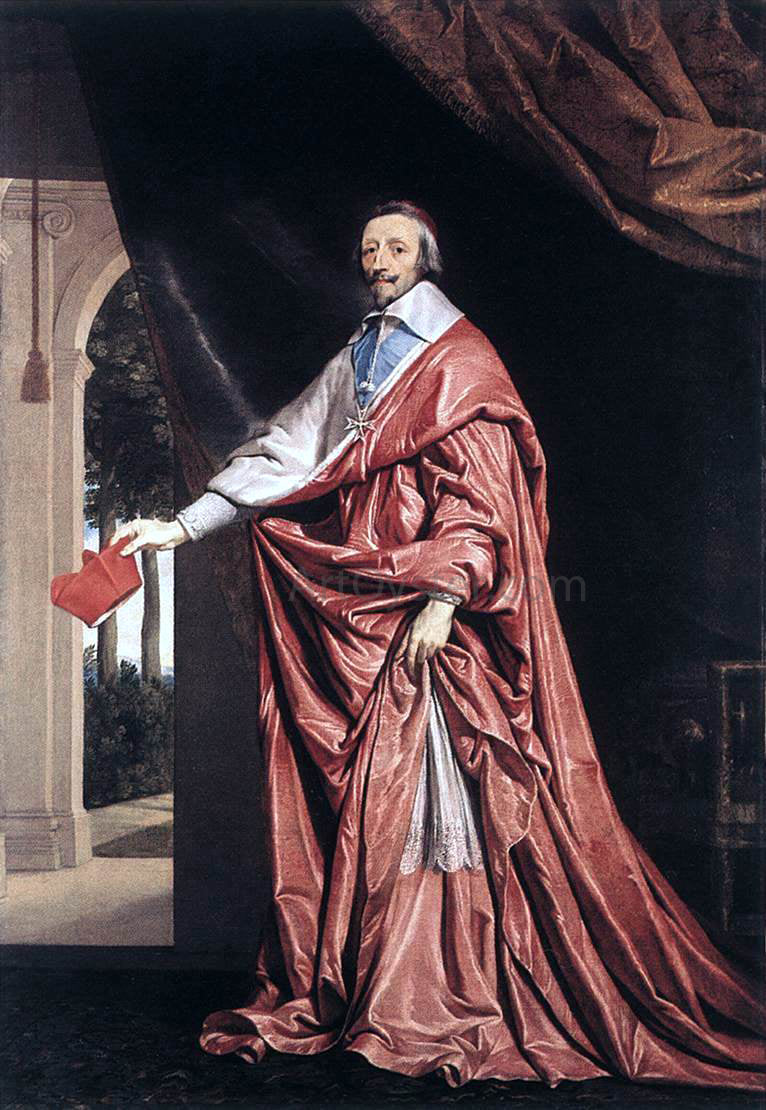 Philippe De Champaigne Cardinal Richelieu - Hand Painted Oil Painting