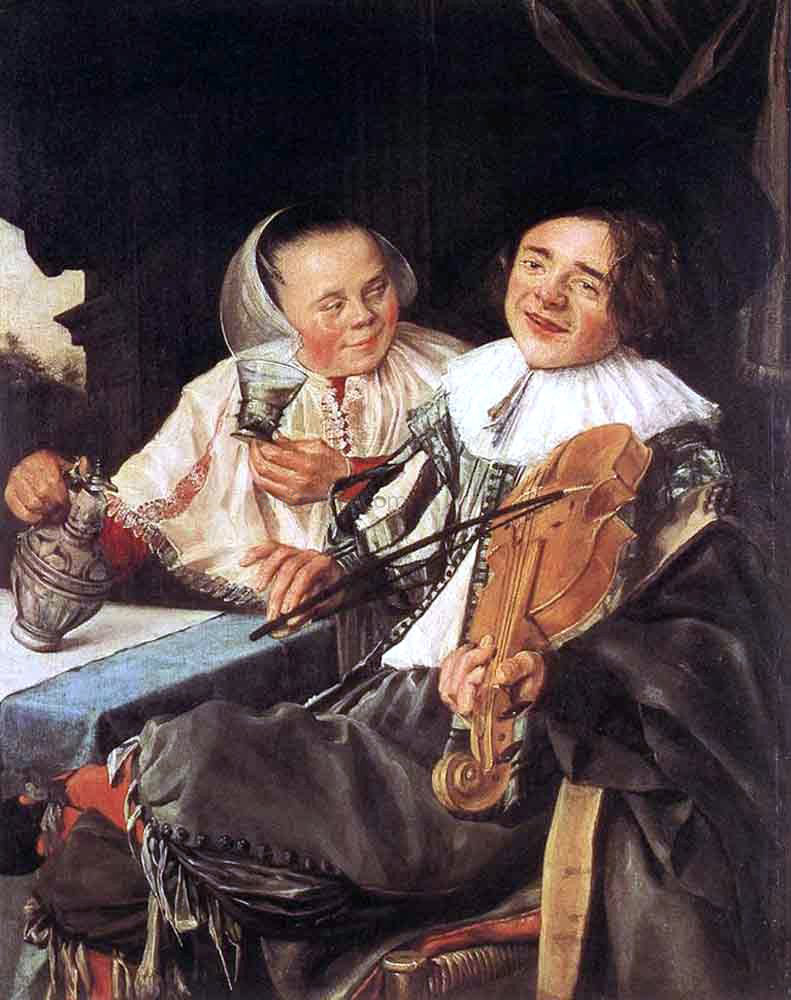 Judith Leyster Carousing Couple - Hand Painted Oil Painting