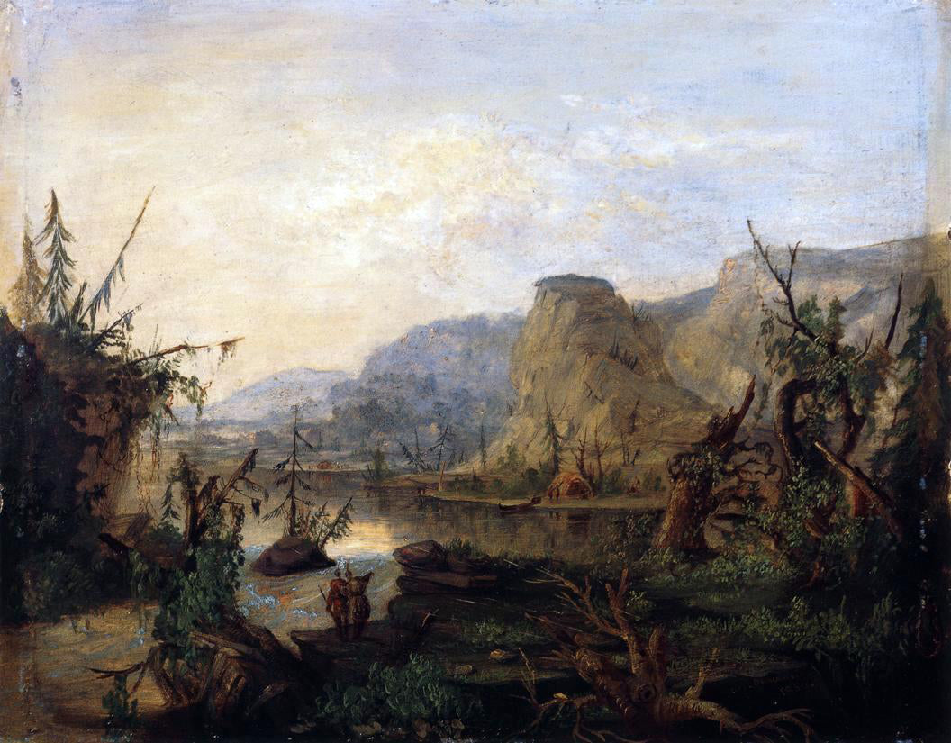 Robert Scott Duncanson Carp River, Lake Superior - Hand Painted Oil Painting