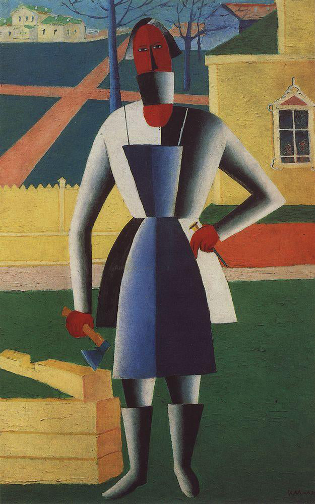Kazimir Malevich Carpenter - Hand Painted Oil Painting