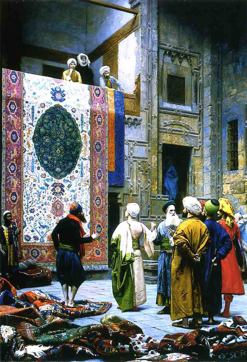  Jean-Leon Gerome Carpet Merchant in Cairo - Hand Painted Oil Painting