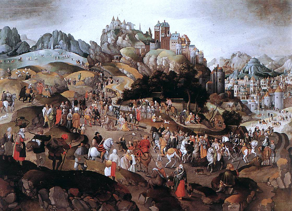 Abel Grimmer Carrying the Cross - Hand Painted Oil Painting