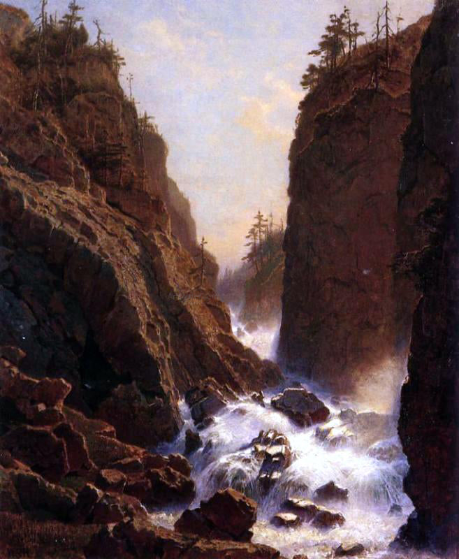 William Stanley Haseltine Cascade - Hand Painted Oil Painting