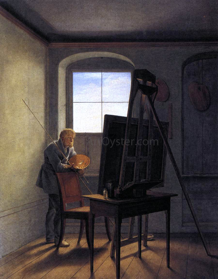  Georg Friedrich Kersting Caspar David Friedrich in his Studio - Hand Painted Oil Painting