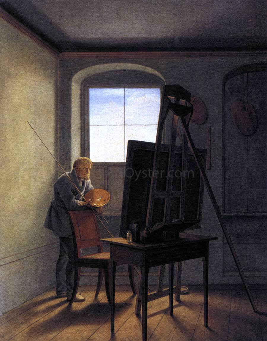 Georg Friedrich Kersting Caspar David Friedrich in his Studio - Hand Painted Oil Painting