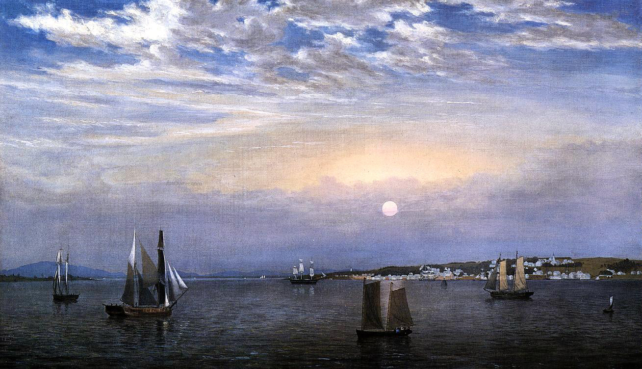 Fitz Hugh Lane Castine - Hand Painted Oil Painting