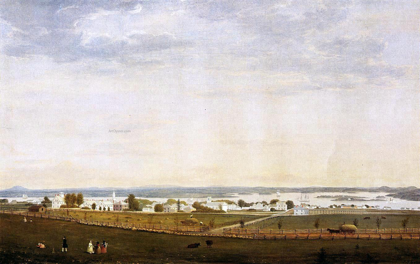 Fitz Hugh Lane Castine, Maine - Hand Painted Oil Painting