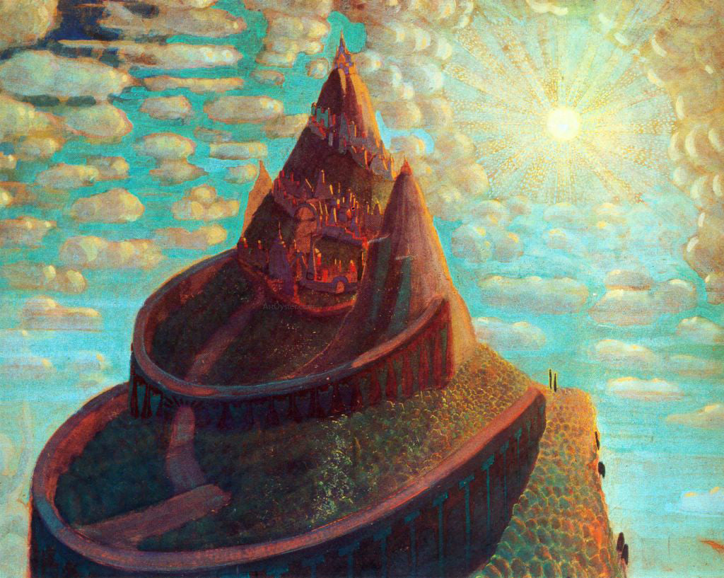 Mikalojus Ciurlionis Castle Castle Fairy Tale - Hand Painted Oil Painting