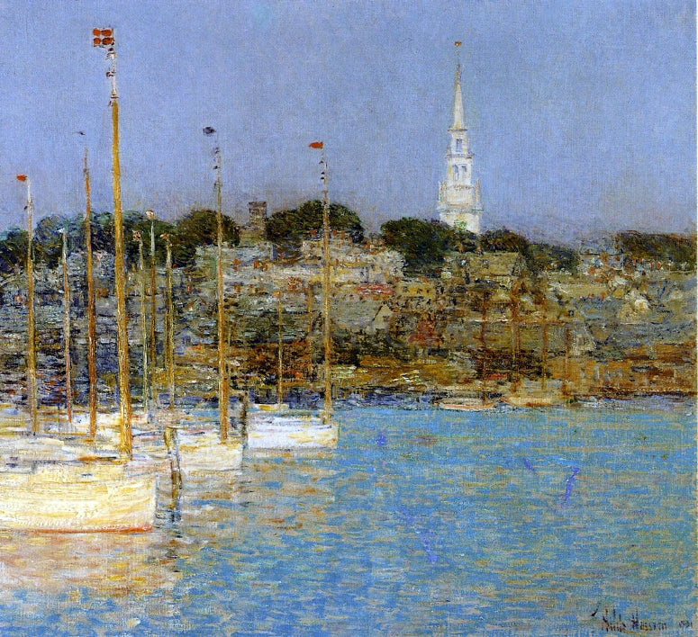 Frederick Childe Hassam Cat Boats, Newport - Hand Painted Oil Painting