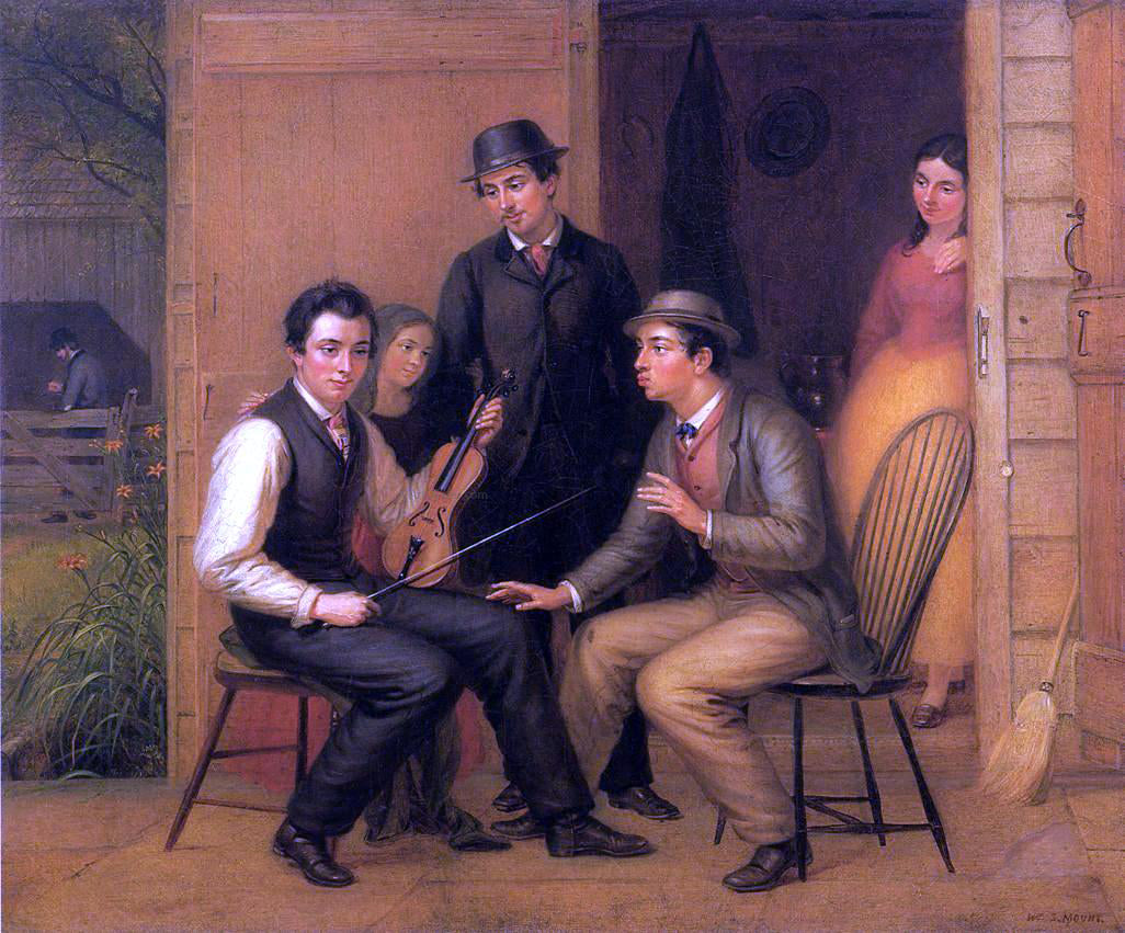 William Sidney Mount Catching the Tune - Hand Painted Oil Painting