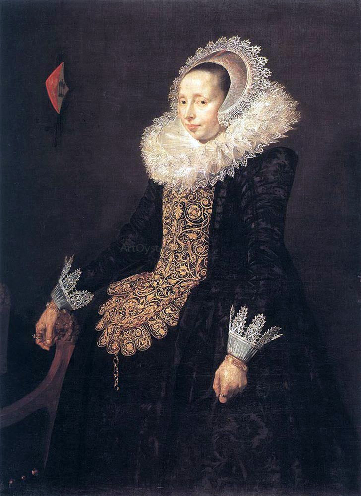 Frans Hals Catharina Both van der Eem - Hand Painted Oil Painting