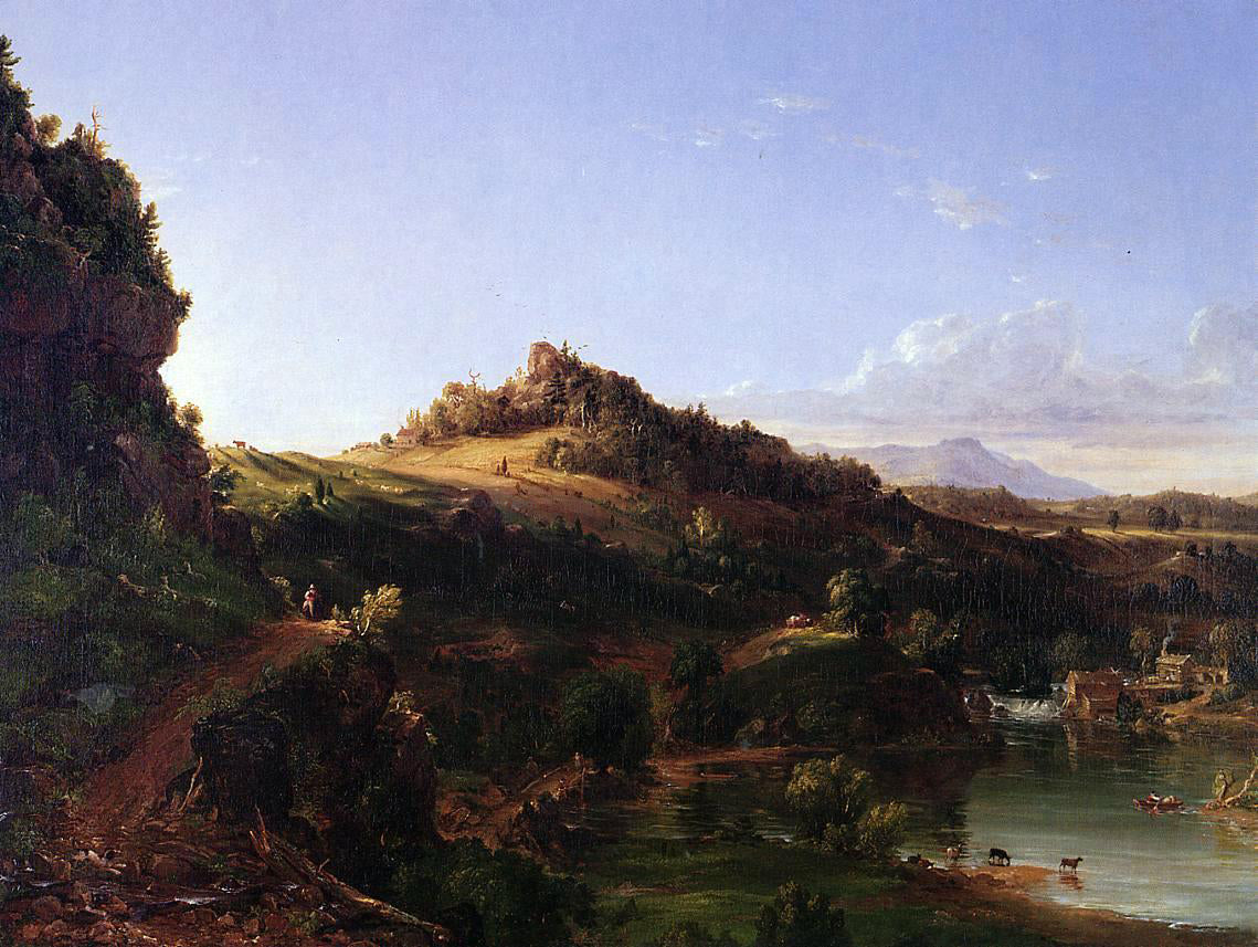 Thomas Cole Catskill Scenery - Hand Painted Oil Painting