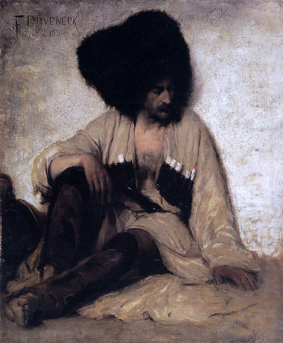 Frank Duveneck Caucasian Soldier - Hand Painted Oil Painting