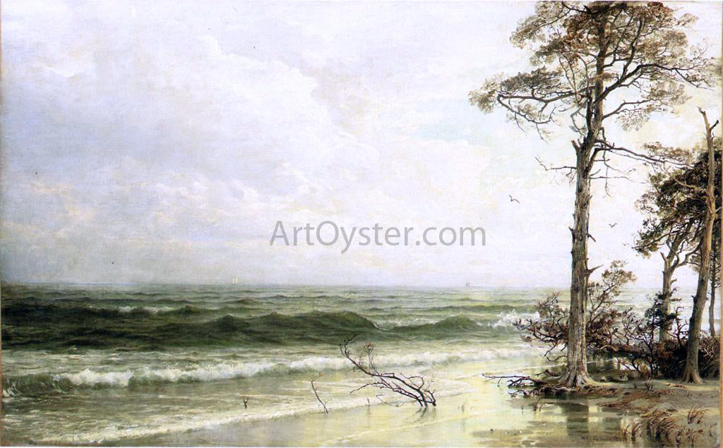 William Trost Richards Cedars on the Shore Near Atlantic City - Hand Painted Oil Painting