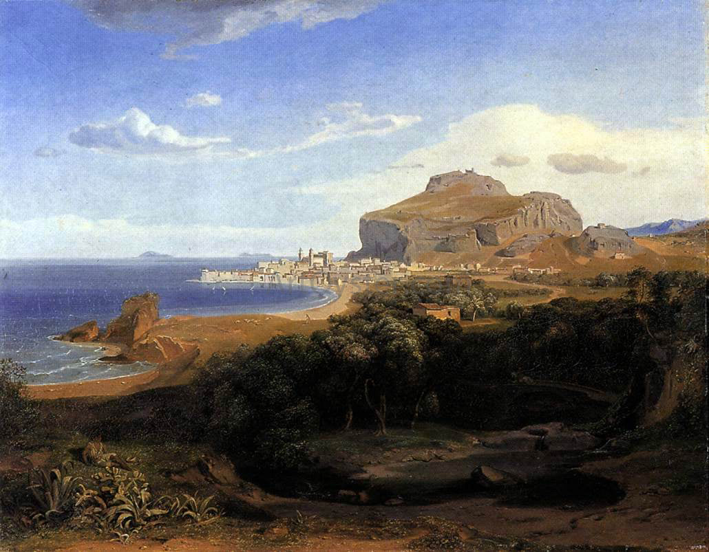 Carl Rottmann Cefalu - Hand Painted Oil Painting